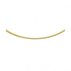 14k Yellow Gold Classic Omega Style Necklace (2.00 mm)
