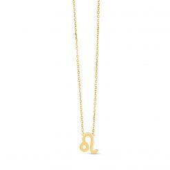 14K Yellow Gold Leo Necklace