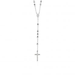 Rosary Chain and Large Bead Necklace in Sterling Silver