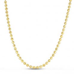 Moon Cut Bead Chain in 14k Yellow Gold (4.00 mm)