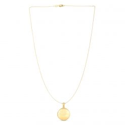 14k Yellow Gold Tree of Life Locket Necklace