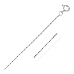 14k White Gold Classic Box Chain (0.40 mm)