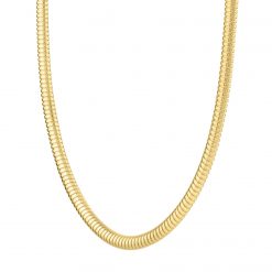 14k Yellow Gold Tubogas Necklace (5.00 mm)