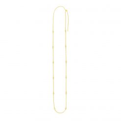 Endless Adjustable Diamond Pendant Chain in Yellow Gold (3.00 mm)