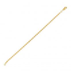 Moon Cut Bead Chain in 14k Yellow Gold (3.00 mm)